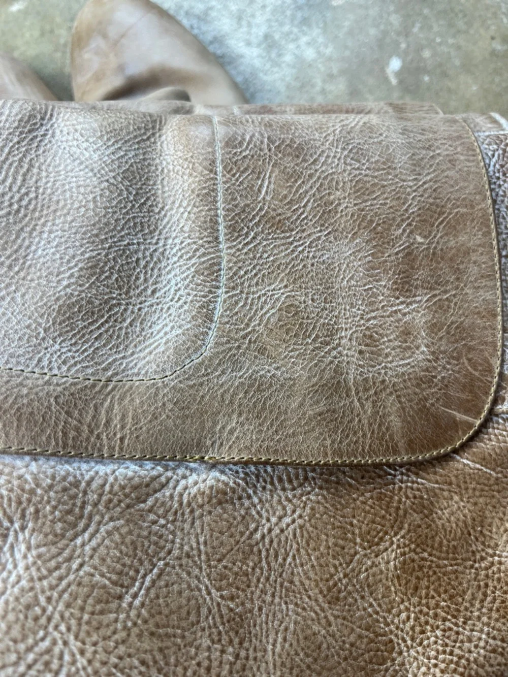 Frye Paige Tall Leather Riding Boots in Light Taupe (with flaw) Size: 9 1/2B